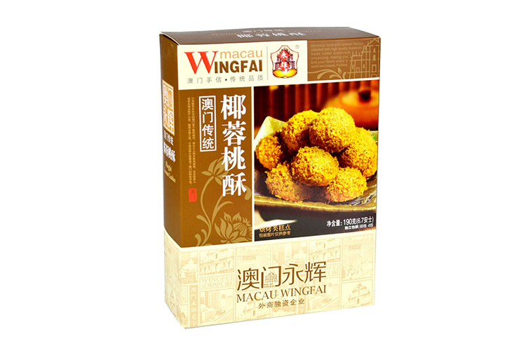 MACAU WING FAI COCONUT PEACH CRISP 190G